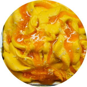 Helado de sorbete de mango natural helado sorbete mango