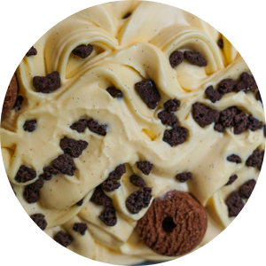 Helado de vainilla y cookies helado vainilla cookies